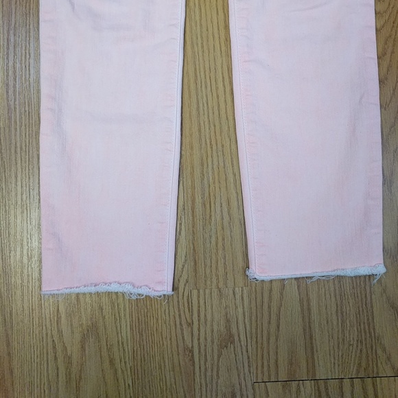 Joe's Jeans Straight Ankle Coral Mist pink crop 25 - Picture 2 of 7